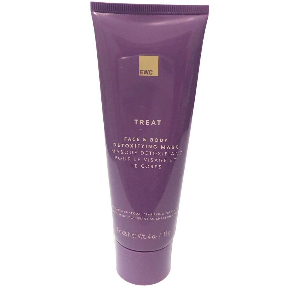 EWC Treat Face & Body Detoxifying Mask New Activated Charcoal Treatment 4oz/113g